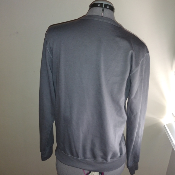 Gray Disney Parks Mickey Mouse Embroidered Sweatshirt, Gray Mickey Mouse Sweater - Picture 9 of 10